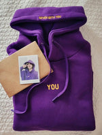 2024 Original  Hoodie Printed Seven With You 13 You Never Walk Alone Digital File Jimin Merch For Fans Card Purple Sweatshirt