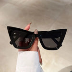 New Simple Cat Eye Full Frame Shades Trendy Fashion Colorful Female Hip-hop Eyewear Popular Brand Designer Lady UV400 Sunglasses