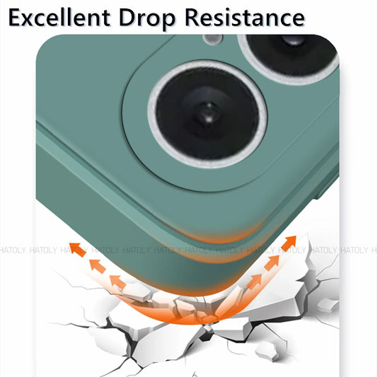 For iPhone 16 Case For iPhone 16 Pro Max Cover Original TPU Luxury Shockproof Liquid Silicone Protective Phone Cover iPhone 16