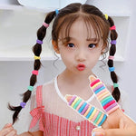 200/400pcs Cute Colorful Small Hair Bands For Little Girls Ponytail Holder Hair Tie Rubber Band Mini Hair Ring Hair Accessories
