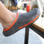 Men Pool Sandals Summer Outdoor Beach Shoes Men Slip on Garden Clogs Water Shower Slippers Unisex Zapatos