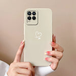 For Realme 8 Pro 8S Case Love Heart Camera Protection Soft Liquid Silicone Back Cover For Realme8 S Realme 8Pro 8 S Funda Bumper