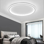 Simple Nordic Style Lighting Ceiling Lamp All White And Black Edge Modern Living Room Lamp Bedroom Home Lighting Decoration