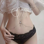 Fashion Hip Hop Waist Chains CZ Round Dangling Belly Chain Body Piercing Jewelry Piercing Belly Chain Belly Ring with Chain