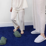 Pure Cotton Loop Home Anti Slip Simple Striped Slippers