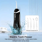 Oral Irrigator 3 Cleaning Modes Portable Rechargeable Waterproof IP65 Dental Water FlosserTeeth Jet Floss