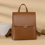 Fashion Bagpack Ladies New Elegant Leather Knapsack for Women Large Capacity Backpacks Female Simple Travel Daypack School Bag