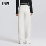 Semir Jeans Women Simple Long Trousers 2025 New Spring Straight Tube Trousers Trendy