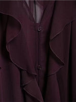 TFMLN Sexy Women Translucent Ruffles Blouses 2025 New Fashion V-neck Single Breasted Tierred Causal Tops Beach Style Solid Shirt