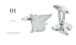 Minimalist Business Premium Suit Shirt French Griffin Cufflinks Angel Wolf  Sleeve Button Men's Cuff-link Wedding Luxury Jewelry