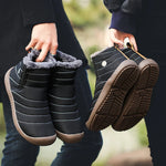 Men Winter Shoes Solid 3 Colors Men's Snow Boots Plush Inside Bottom Keep Warm Waterproof Ski Boots Plus Size 36 - 48