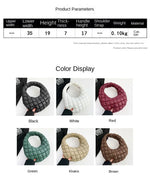 Quilted Embroidered Thread Women's Bag Pleated Cloud Mini Handbags Down Padded Lightweight Clutch Bag Cotton Small Shoulder Bags