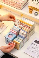 Acrylic Storage Box Desktop Cosmetics Transparent Plastic Box Dormitory Household Facial Mask Skin Box Refrigerator Storage Box