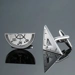 All new models Copper material fashion brand men's French shirt cufflinks small tool mathematical symbol modeling cufflinks