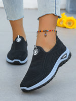 Women's ladies shoes Breathable Flying Woven Slip-On Sneakers shoes woman 2025, women's sneakers. csale shoes with free shipping