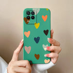 For Realme 8 Pro 8S Case Love Heart Camera Protection Soft Liquid Silicone Back Cover For Realme8 S Realme 8Pro 8 S Funda Bumper