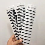 12Pcs/Set Black Barrettes BB Hair Clips Professional Hairpins Hair Accessories For Women Girls Styling Tool Headdress