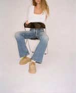 Faionable Casual Straight Leg Jeans mid Waist Patchwork Wide Leg Denim Pants Spring Summer New Arrival Women's Premium Jeans