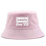 OASIS New 2025 Printed Cotton Bucket Hat Men Women Party Music Outdoor Fashion Panama Fisherman Hat Sun Beach Hat Wholesale