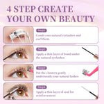 280pcs DIY Lash Extension Kit Individual Lashes Cluster 30D40D MIX with Lash Bond and Seal and Remover Lash Applicator
