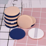 MJ Mini Round Air Cushion Puff Thin Lightweight Foundation Sponge Dry Wet Dual-Use