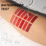 YOUNG VISION 2-color matte long-lasting color lip liner set waterproof anti-sweat non-stick cup lip gloss rotatable lip liner