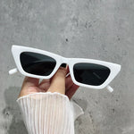 Vintage Cat Eye Sunglasses Woman Retro Shades Black Sun Glasses Female Fashion Small Frame Mirror Square Oculos De Sol