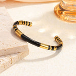 Classic stainless steel zircon enamel women's bracelet, high quality waterproof metal bracelet, wedding party jewelry