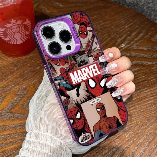 Marvel Spider Man Nice Spoof Super Cool Phone Case For iPhone 16 15 14 13 12 11 Pro Max XR XS 7 8Plus Y2K Soft Anti Fall Cover