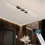 Modern LED Ceiling Light 60/80/100/120CM Living Dining Room Bedroom Lamps Lanterns Scandinavian Simple Lines Ceiling Lighting