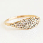Sparkling Cubic Zirconia Gold Color Ring Women Temperament Elegant Wedding Engagement Accessories Fashion 2025 Jewelry