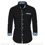 Men's long sleeved shirt, fashionable and luxurious casual shirt, high-quality and comfortable new men's top