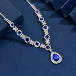 Ladies' fashionable and trendy design, water droplet necklace, jewelry suitable for dates, parties, holidays, gifts