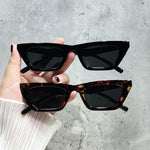 Vintage Cat Eye Sunglasses Woman Retro Shades Black Sun Glasses Female Fashion Small Frame Mirror Square Oculos De Sol