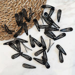 Wholesale 10/20/50/100pcs/set Women Black Waterdrop Shape Basic Alloy Hair Clips BB hairpins Barrettes Fashion Hair Accessories