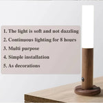 Intelligent Wooden Magnetic Suction Lamp LED Charging Night Light Staircase Corridor Bedroom Atmosphere Human Body Sensing Light