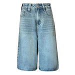 Denim Straight Buttoned High Waist Streetwear Wide Leg Jeans Vintage Blue Jeans Long Pants Y2k Work Summer Blue Jeans Capris