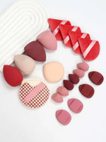 20 Pcs Pink Makeup Sponge and Makeup Puff Set Suitable for Face Cream and Powder Concealer Powder Makeup Machine