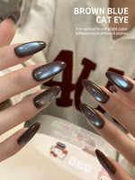1PC 15ML Brown Blue Nail Gel Cat eye Semi Permanent Nail Art Soaking UV LED Nail Salon DIY Nail Salon Gel For Spring And Summer