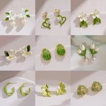 New Trend Contracted Sweet Fresh Flowers Drop Earrings 2023 Spring Summer Fine Versatile Women Jewelry Girl's Earrings