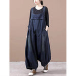 Oversized Denim Jumpsuits for Women Korean style Playsuit  Wide Leg Pants Loose Trousers Overalls for Women Clothes One-piece