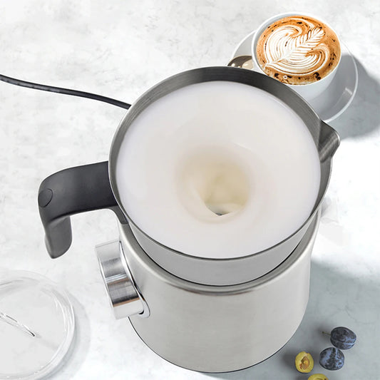 900ML Electric Milk Frother Automatic Milk Warmer Foamer Cold/Hot Latte Cappuccino Coffee Chocolate Foam Maker Kitchen Appliance