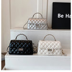 Women's Small Crossbody Bag Single Shoulder Handbag with Chain Strap - Mini Purse for Casual Daily Evening Use