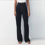 High Waist Wide Leg Long Jeans Versatile Casual Spring New Women's Faion Jeans Casual Match All Seasons High Waist Wide Leg...