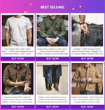 Maden Vintage 11.2oz White Cottonseed Hull Jeans Casual Loose Fit Straight Trousers for Men's Spring and Fall Chino Cargo Pants