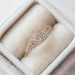Sparkling Cubic Zirconia Gold Color Ring Women Temperament Elegant Wedding Engagement Accessories Fashion 2025 Jewelry