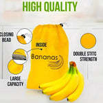 1/2/3/5Pcs Durable Yellow Banana Storage Bags Insulated Fruit Vegetable Fresh-keep Bundle Pocket Drawstring Banana Preserve Bag