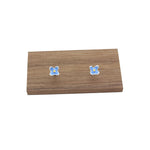 Small Blue Color Lilac Flower Stud Earring for Women Sweet Temperament Mini Jewelry Accessories Wholesale Christmas Day Gift