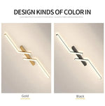 Modern LED Ceiling Light 60/80/100/120CM Living Dining Room Bedroom Lamps Lanterns Scandinavian Simple Lines Ceiling Lighting