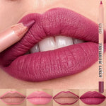 Fine Slim Lip Pencil Waterproof Easy To Color Matte Pink Purple Long-lasting Waterproof Non Stick Cup Pigment Sexy Lip Cosmetics